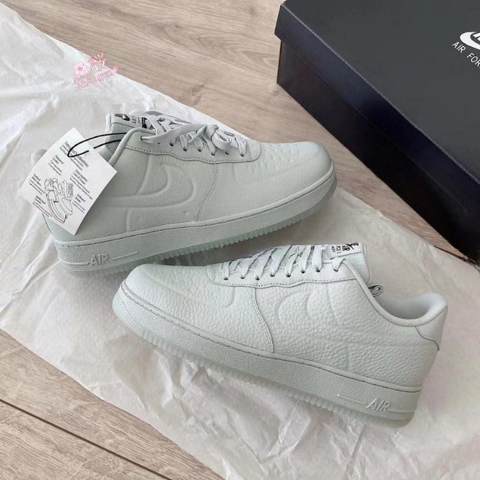 日本代購Nike Air Force 1 Low 淺灰色 黑色 荔枝皮FB8875002  FB8875001