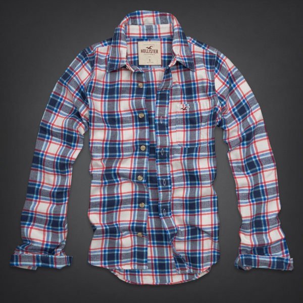 Hollister (HCO) 2013 HUNTINGTON BEACH FLANNEL SHIRT 長袖法蘭絨襯衫