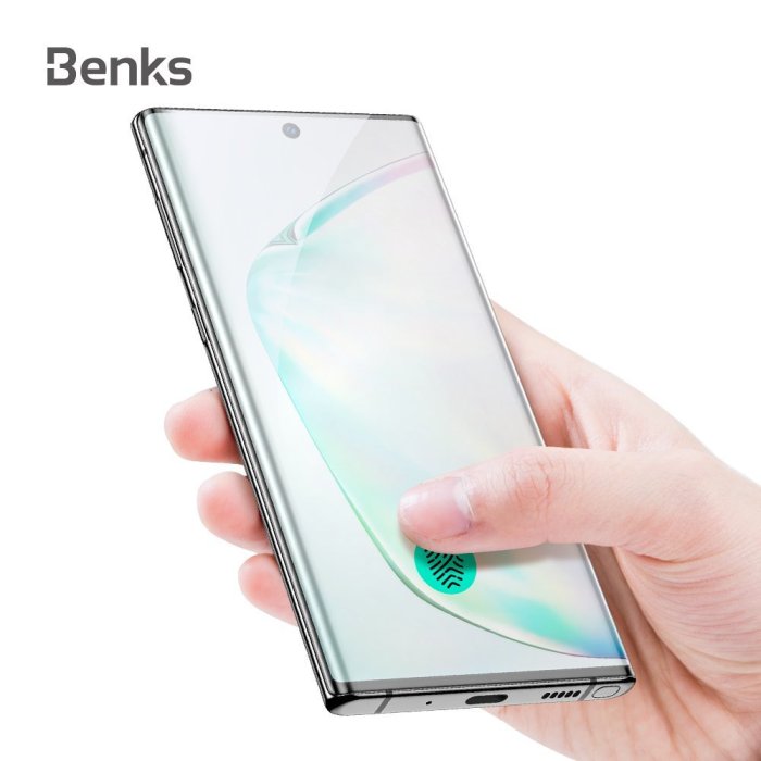 原廠公司貨 Benks X-PRO+3D曲面全覆盖玻璃貼 全玻璃for Note 10 / Note10+