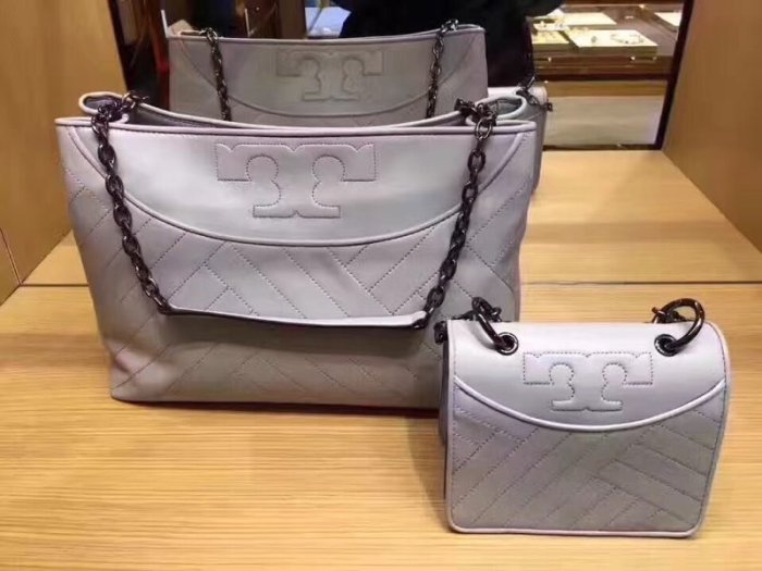 【全新正貨私家珍藏】TORY BURCH Alexa Center-ZIP TOTE 羊皮單肩購物包女包