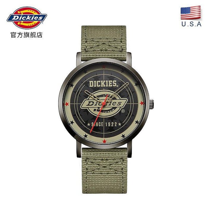 Dickies男士手錶學生街頭潮流運動型硅膠石英錶男新款CL-259