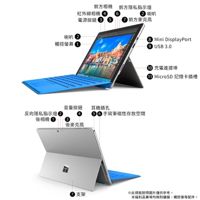 9.8成新 福利機 SurfacePro 4 i7-6650U 頂規 12.3 平板