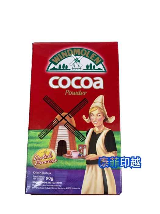 {泰菲印越}印尼 WINDMOLEN COCOA  POWDER  可可粉 90克