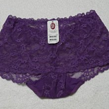 【Mode Marie】曼黛瑪璉【B90001-1】蕾絲繡花內褲~M~紫色~網紗褲