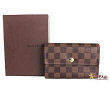 已售出＊奢華大道國際精品＊【L2691】LV 棋盤格 ALEXANDRA中夾N63067