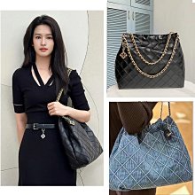 Tory burch TB Fleming牛仔丹寧鍊條單肩托特包(高品質)*附購證