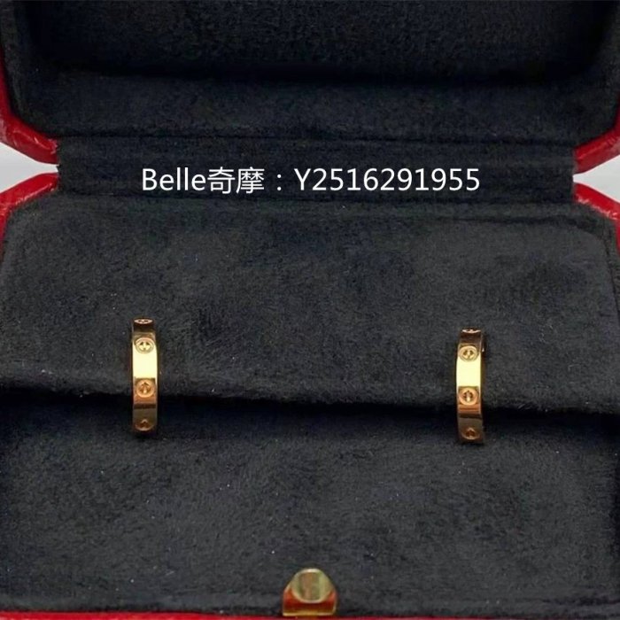 流當奢品 Cartier 卡地亞 LOVE系列耳環 18K玫瑰金耳環 B8029000 真品現貨