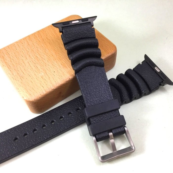 精工潛水錶代用 Apple Watch 3 4 專用 透氣設計 橡膠錶帶 42mm 44mm