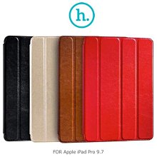 --庫米--HOCO Apple iPad Pro 9.7 復古皮套 側翻皮套 可站立 四折皮套