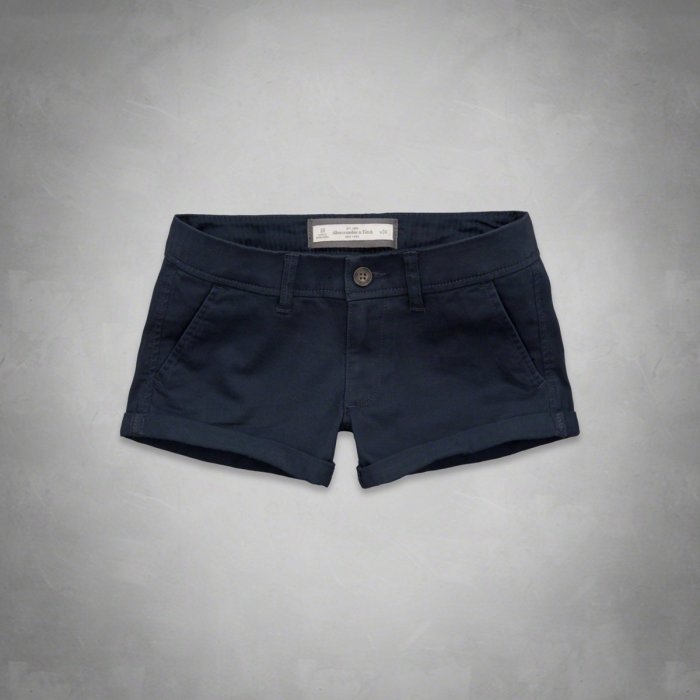 【天普小棧】Abercrombie A&F Low Rise Short-shorts低腰反摺休閒短褲26/30腰