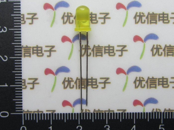 5MM 黃發黃光 發光二極體 黃色LED 長腳 （10只） W2 [70323] z99