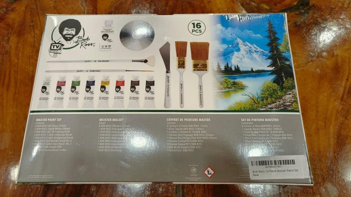 【全新未拆】Bob Ross 風景油畫主套裝/16件組/內含DVD教學/鮑勃.魯斯/Bob Ross Master Paint Set