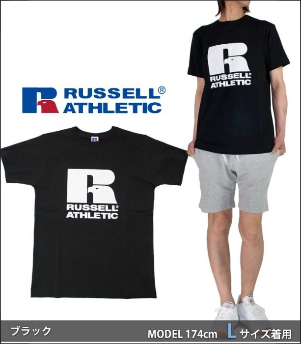Cover Taiwan 官方直營 Russell Athletic 嘻哈 老鷹 復古 短袖 短T 黑色 白色 (預購)