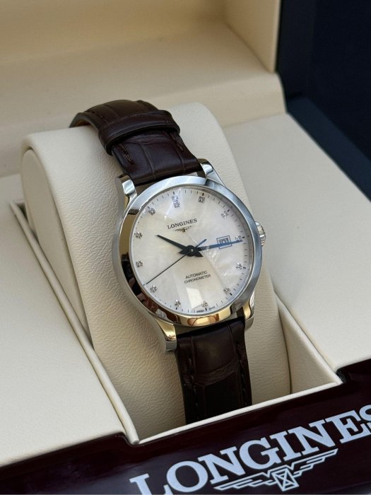 浪琴 開創者系列 自動機械 鑽錶 30mm Longines Record_L2.321.4.87.2