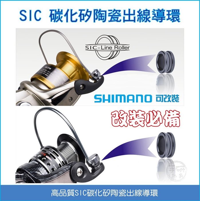 (手研釣具) SIC碳化矽陶瓷導環. 捲線器出線導環