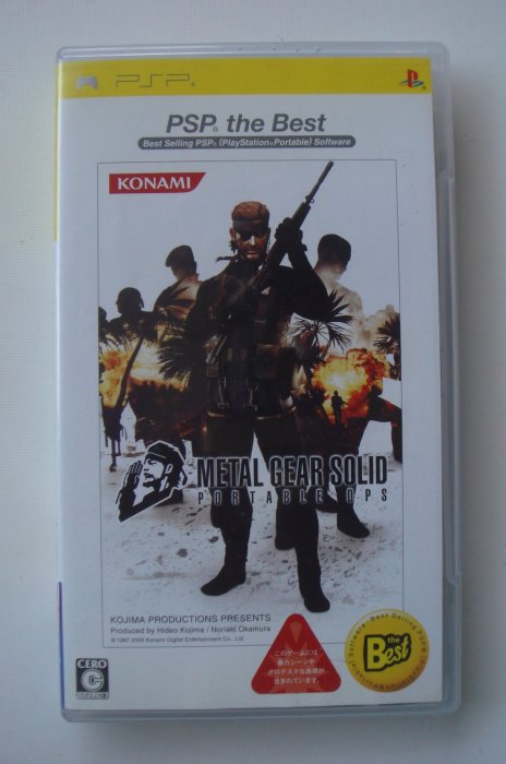 PSP 潛龍諜影 攜帶行動 日版 Metal Gear Solid Portable Ops