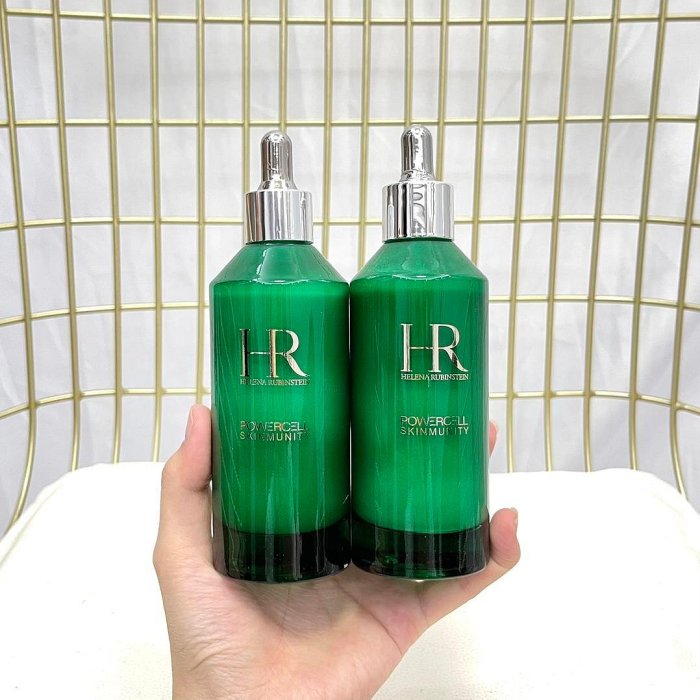 HR綠寶瓶精華2件套HR赫蓮娜悅活蓄能新肌水小綠瓶綠寶瓶200ml 水修護抗氧化