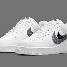 Nike Air Force 107 Low 噴墨雙勾 白灰黑 男女滑板鞋 FD0660-100