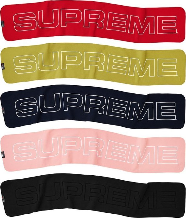 日貨代購CITY】2017AW Supreme Polartec Logo Scarf 圍巾現貨| Yahoo