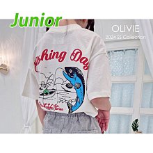 13~17 ♥上衣(IVORY) OLIVIE-2* 24夏季 OLI240420-033『韓爸有衣正韓國童裝』~預購