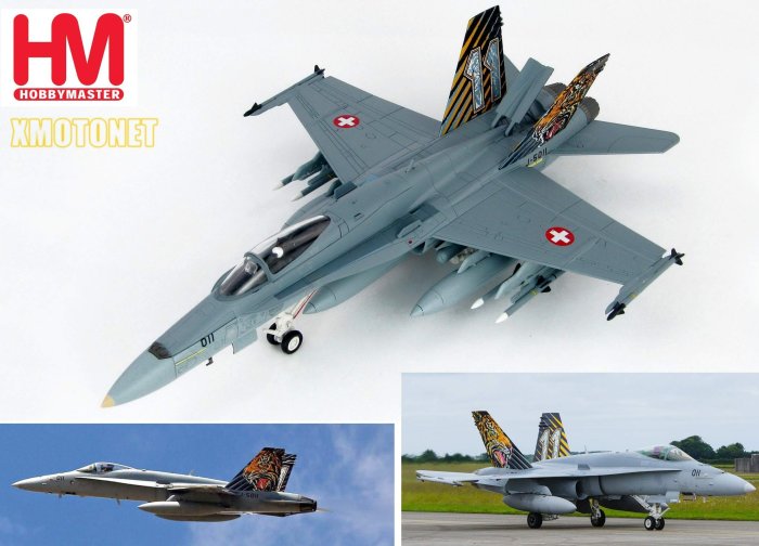 【魔玩達人】1/72 HM HA3536 F/A-18C Hornet大黃蜂 瑞士空軍 北約老虎會 特別塗裝【新品現貨】