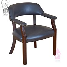 【X+Y時尚精品傢俱】 現代餐桌椅系列-羅斯福 扶手餐椅(藍皮).可當書桌椅.洽談椅.造型椅.摩登家具