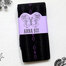 【拓拔月坊】ANNA SUI 褲襪　彩色側菱格 洞洞蝴蝶紋　日本製～現貨！