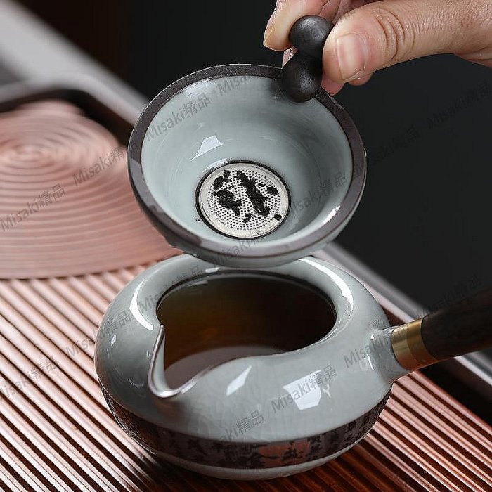 哥窯茶漏功夫茶具配件茶水分離器陶瓷過濾網茶道茶藝零配不銹鋼網
