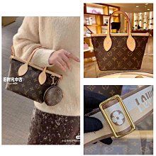 美國代購 L家 2024新款復刻版Neverfull bb 經典老花mini購物包(寬肩帶)斜跨包*附購證