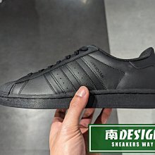 南🔥2023 3月 ADIDAS SUPERSTAR 上班族 復古 貝殼頭 皮革 經典 男女款 全黑 EG4957