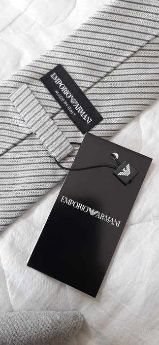義大利製(Made in ITALY)-全新正品EMPORIO ARMANI 阿瑪尼斜條紋男士領帶