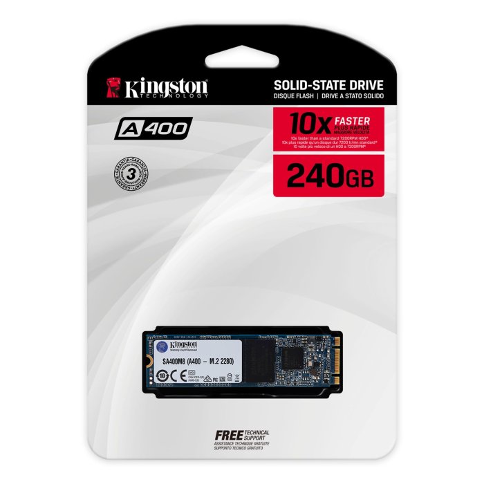 ☆偉斯電腦☆Kingston 金士頓 240GB M.2 SATA SSD 2280 SA400M8/240G