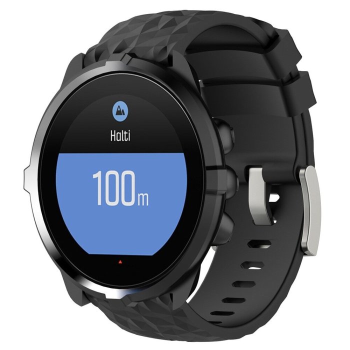 gaming微小配件-適用 Suunto Spartan Suunto 9 Baro Suunto Sport Baro 3D菱形矽膠錶帶-gm