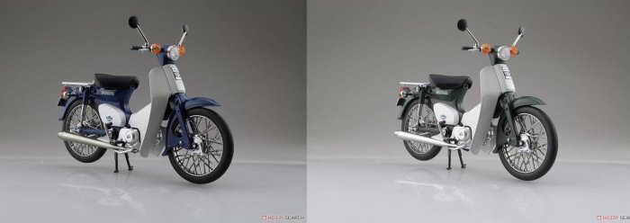 參號倉庫 青島 AOSHIMA 1/12 本田 機車 Super Cub 50 藍色 綠色兩款分售 SHF FIGMA