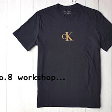 ☆【CK男生館】☆【Calvin Klein燙金CK logo短袖T恤】☆【CK001D8】(XS-S-M-L)