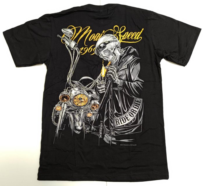 【Mr.17】MOAI SPEED 骷髏頭騎士 摩托車 重型機車重機進口短袖T恤 T-SHIRT(N344)