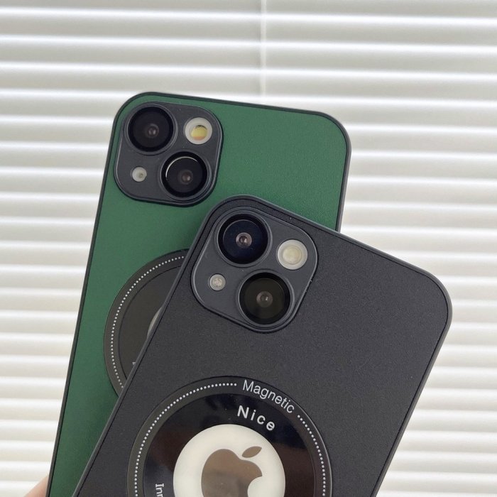 IPHONE鏡頭保護 商務 磁吸 帶鏡頭膜 皮紋 蘋果 手機殼 適用 iPhone 14 13 12 11 pro max 手機殼 保護殼