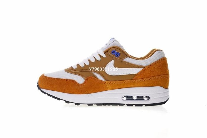 Nike Air Max 1 Premium 經典 復古 氣墊 百搭 慢跑鞋“黃咖喱”908366-700 男女鞋