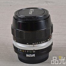 【品光數位】Nikon Non-Ai 55mm F3.5  定焦 大光圈 人像 手動鏡 #125801