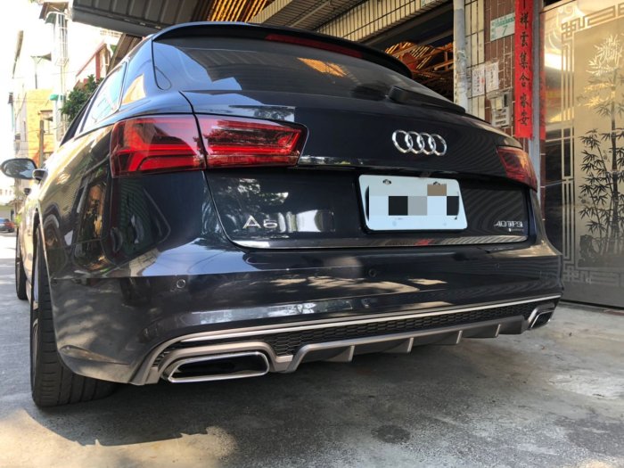 奧迪 Audi A6 C7.5 s line專用直上後下擾流