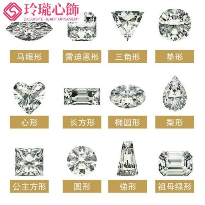 莫桑鑽戒指18K金 鉑金 鑲嵌手工精湛工藝私人定制-玲瓏心飾