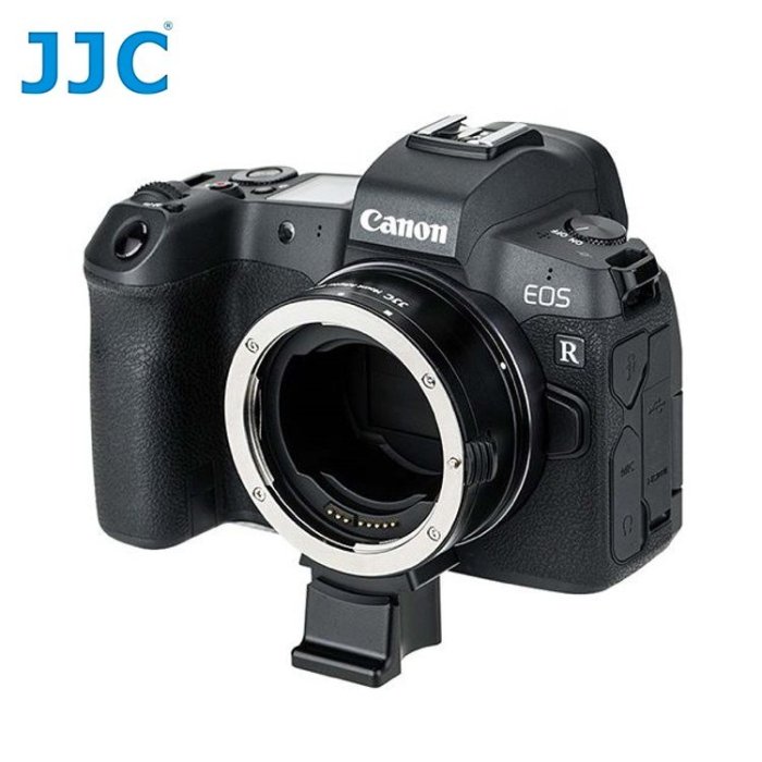 我愛買#JJC佳能Canon副廠光圈快門自動對焦RF鏡頭控制環CA-EF_RF鏡頭轉接環(具電子接點晶片)適EF-S EF鏡頭調整ISO快門光圈