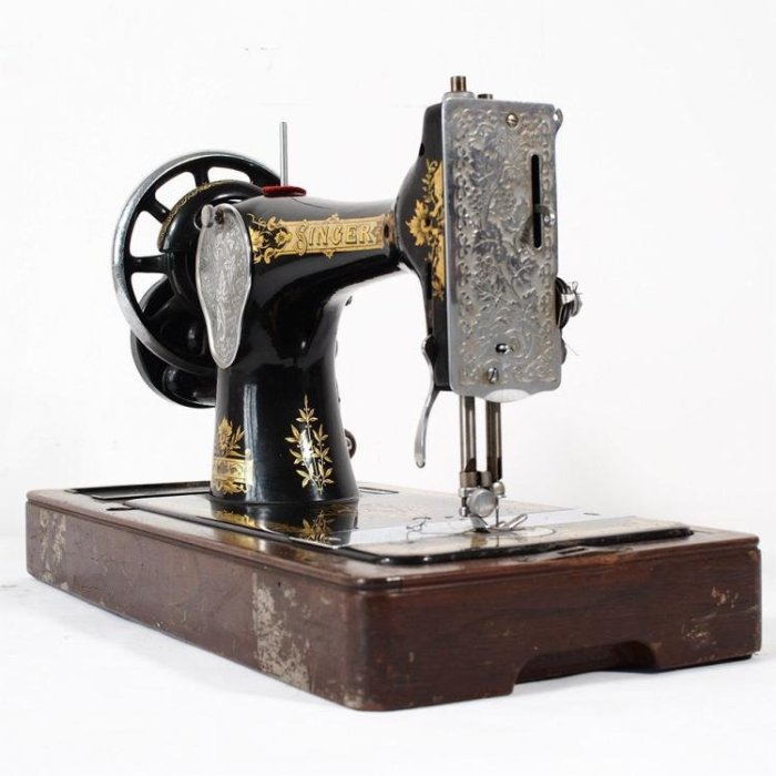 百寶軒 1935英國古董老式二手勝家Singer純機械老式手搖縫紉機功能正常 ZG2298