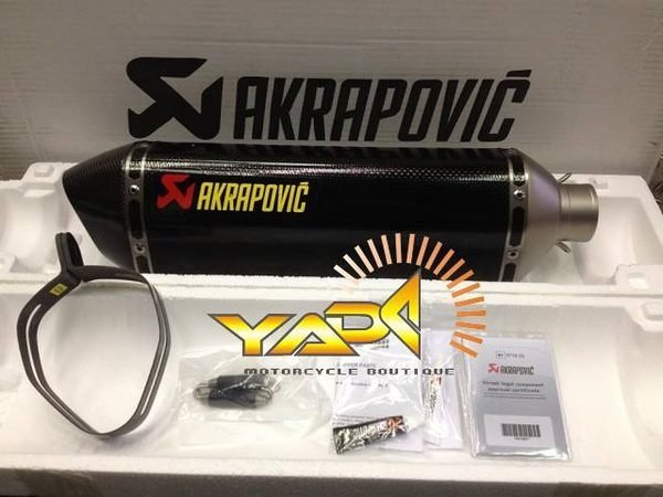 AKRAPOVIC 卡夢排氣管【125/150/180/200/ 250/300/400/500適用】口徑52mm