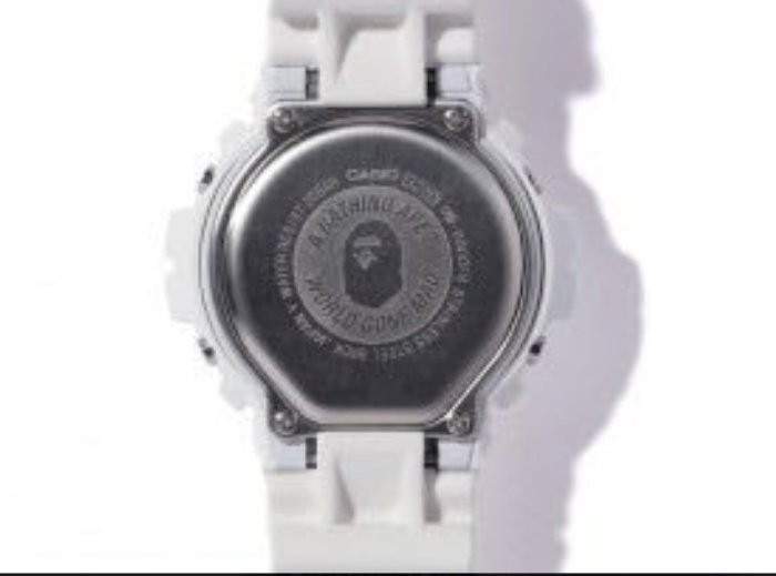 全新 A BATHING APE x G-SHOCK DW-6900 BAPE 聯名 白 夜光 手錶