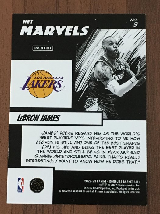 【畢拉卡鋪】lebron James 2022 23 Donruss Net Marvel Purple 紫版漫威平行特卡 Yahoo奇摩拍賣 