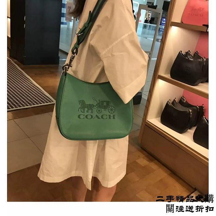 二手精品代購COACH 72702 美國代購女士月亮包 手提包 單肩包 超低直購