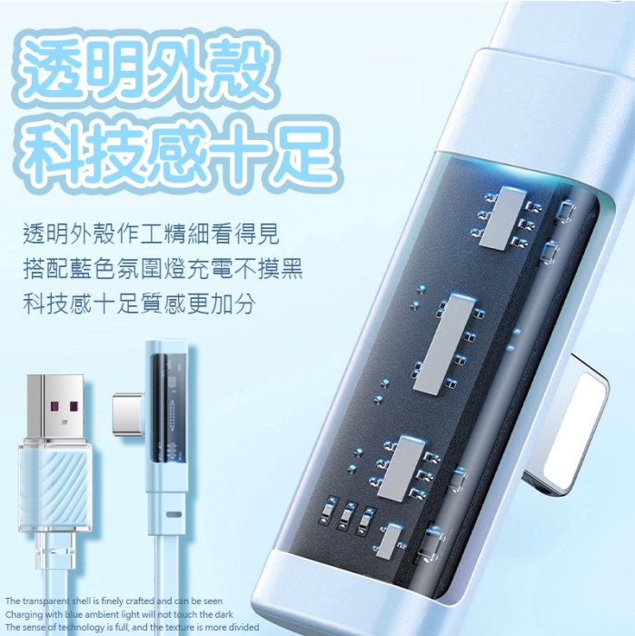 Mcdodo 五代彎頭 65w PD 快充線 充電線 扁線 蘋果 Type-C iPhone PD快充 PD線