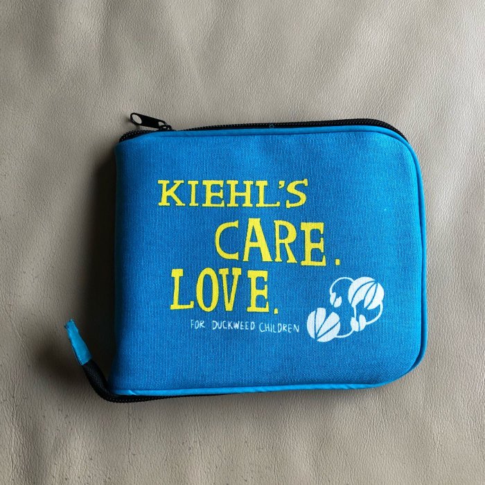[熊熊之家2] 保證全新正品 契爾氏KIEHL’S 藍色 大型 可折疊 收納 環保購物袋 購物袋 提袋