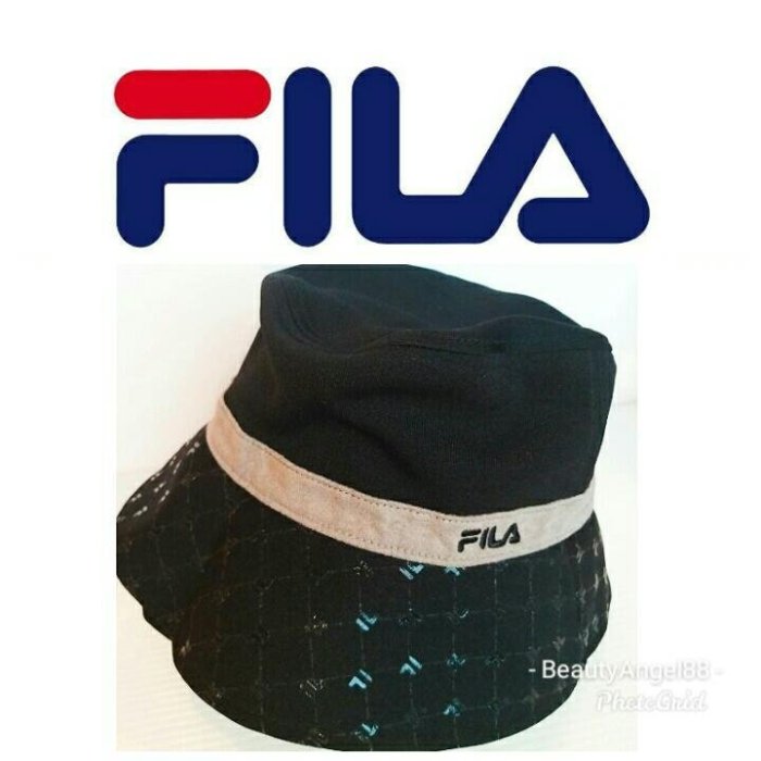 【FILA】兩面双用 黑 紅 漁夫帽 運動休閒帽子 棉軟 遮陽帽 女裝與服飾配件褲95成新$59  一元起標